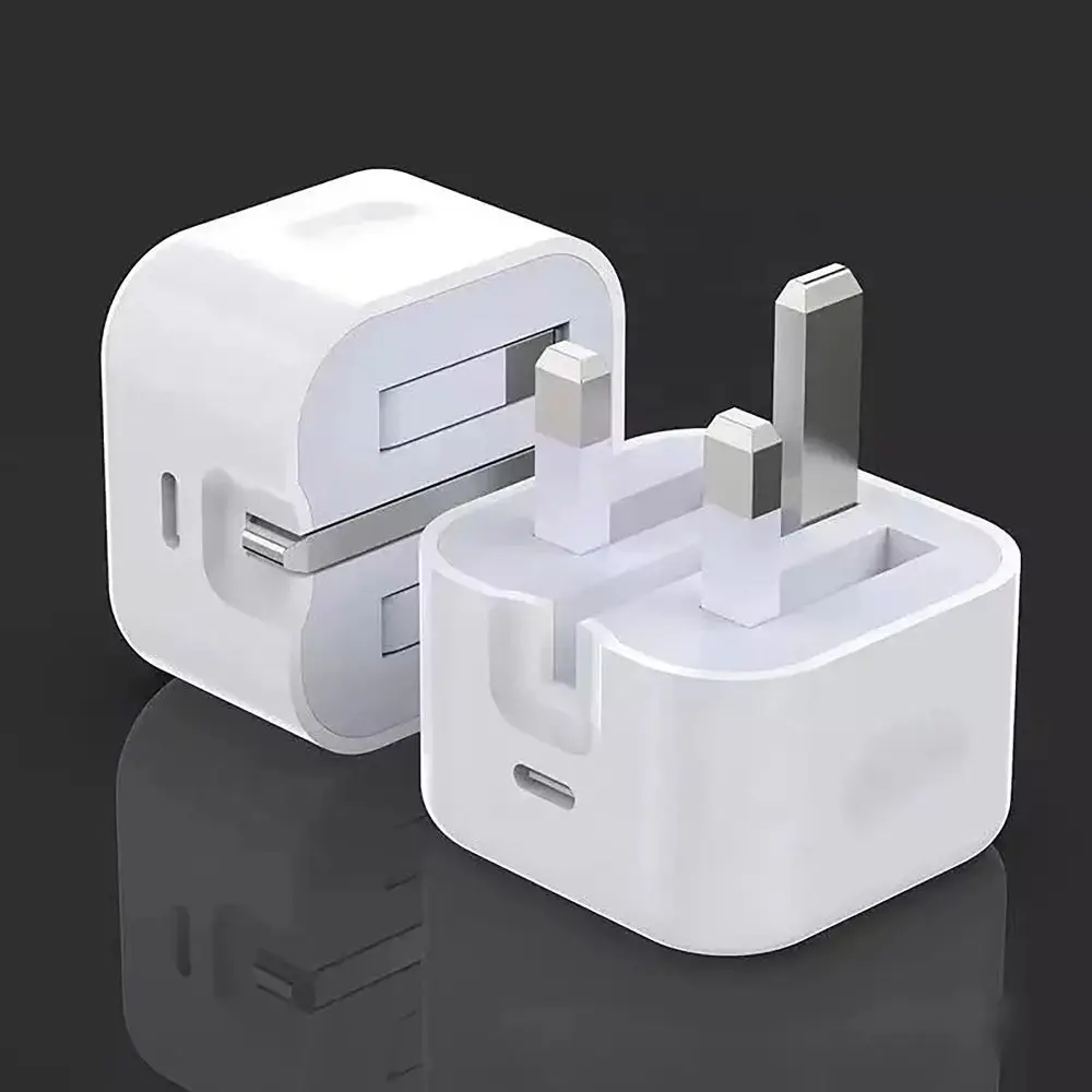 20 W Type-C Plug Quick Charger Fast Charging Phone Accessories Charger Head Britain Standard for iPhone15 /14/13/12/11 Pro Max