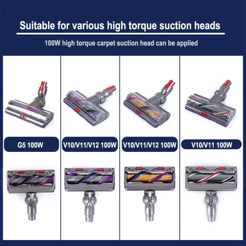 Roller Bar For Dyson V11 V15 Gen5 High Torque Brush Head, 100W Vacuum cleaner Cleaning Head Replacement Parts