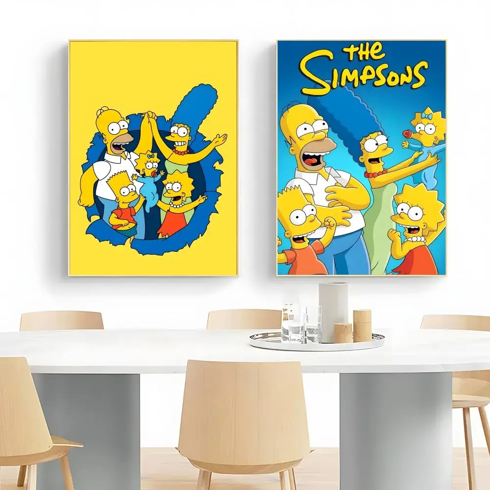 The S-Simpsons Animation_Comic Poster Wall Art Print Poster Decorative Mural Home Decor Gift Unframed