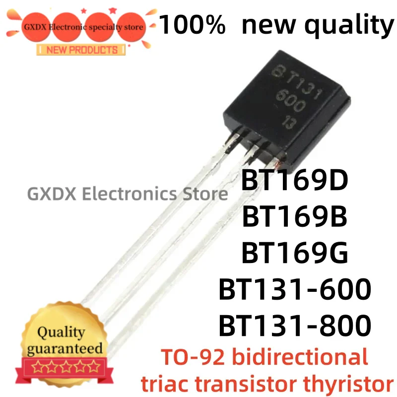 10-50piezas 100% nuevo quality BT169D BT169B BT169G BT131 BT131-800 BT131-600 TO-92 bidirectional triac transistor thyristor