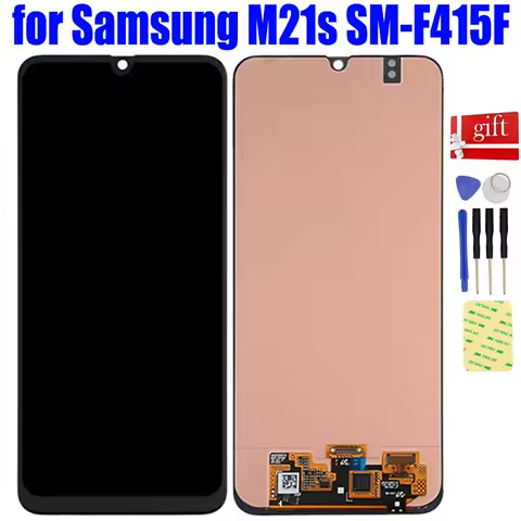 LCD For Samsung M21s SM-F415F/DS LCD Display Panel Monitor Module M21S Pantalla Touch Screen Digitizer Sensor Glass Assembly