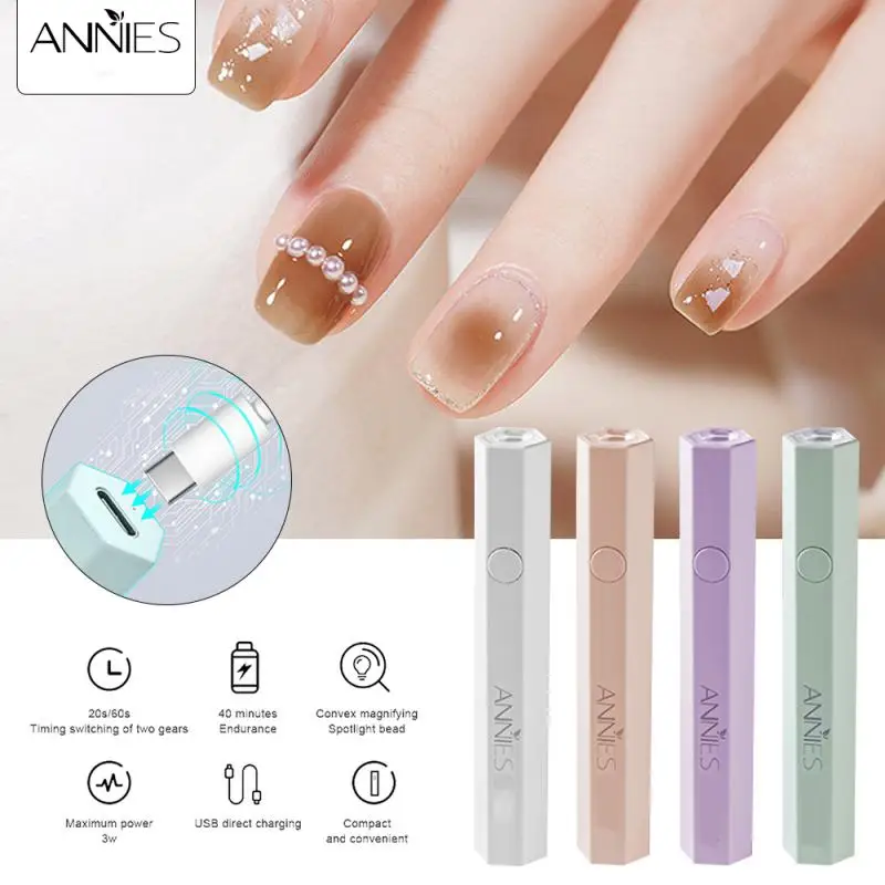 

Small Hand-held Nail Art Light Portable Storage Mini Nail Art Baking Lamp Nail Enhancement Handheld Phototherapy Therapy Lamp