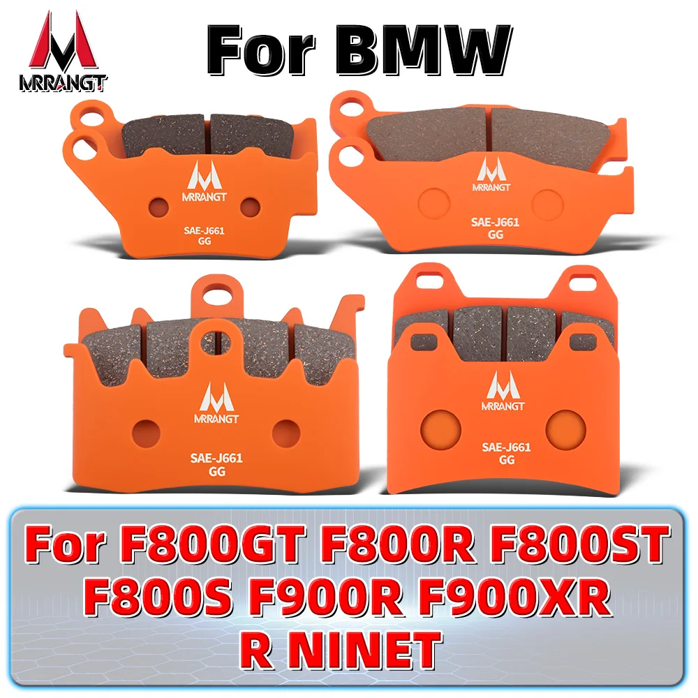 MRRANGT High Performance Ceramic Brake Pads Kit fit for BMW F800GT F800R F800ST F800S F900R F900XR R NineT
