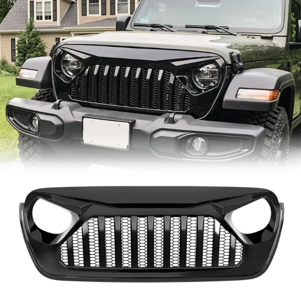 

For 2018-2023 Jeep Jl Wrangler Racing Grille Front Bumper Grill Body Kit Accessories