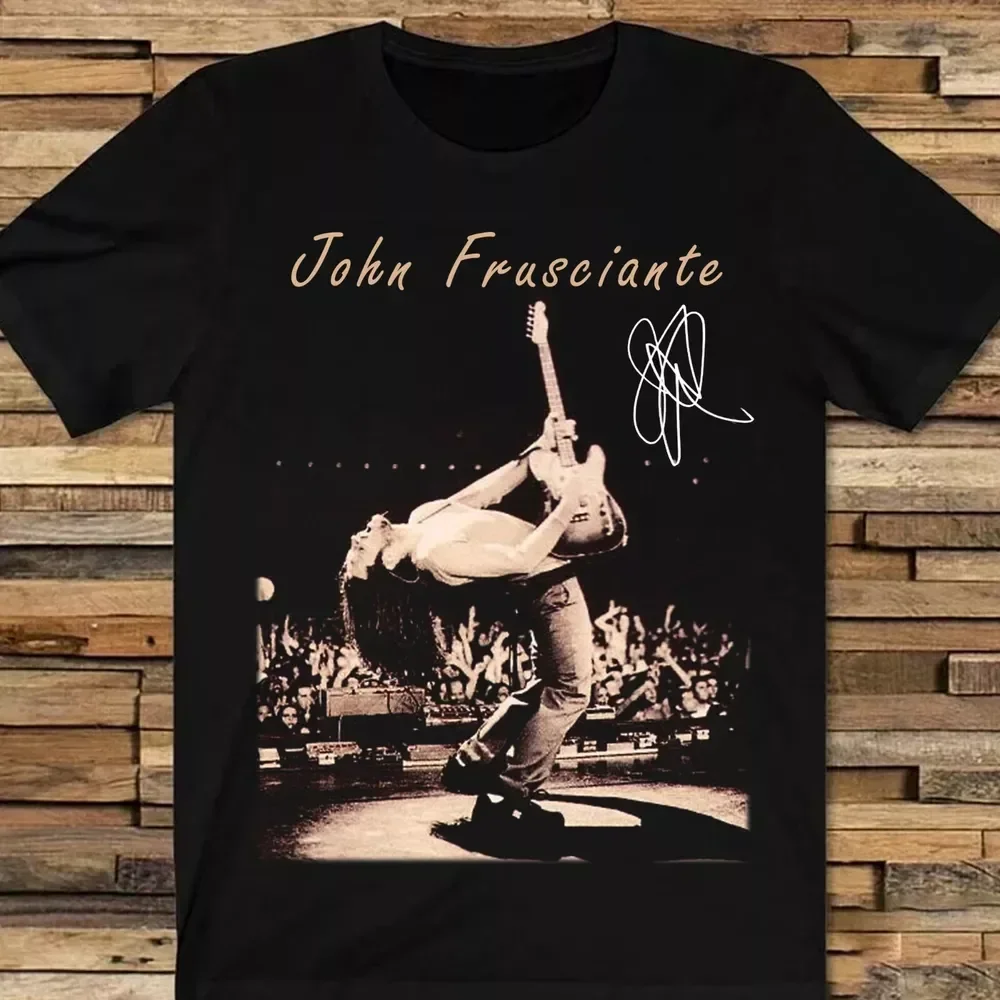 John Frusciante chemise années 80 manches courtes noir S-235XL T-Shirt 1N4038