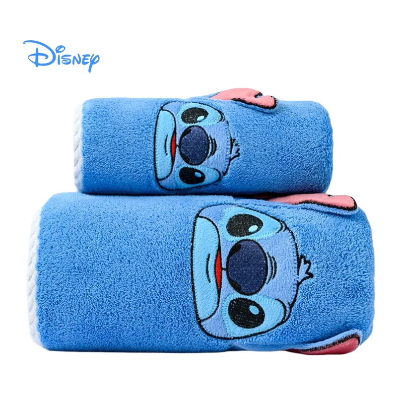 

Disney bath towel cartoon Stitch cute anime pure cotton absorbent soft comfortable coral velvet bath towel bath towel gift
