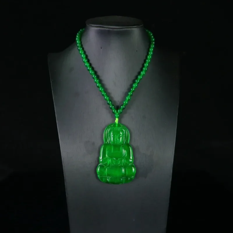 

High Ice Classic Guanyin Совершенно новый кулон из натурального кварцевого камня с нефритом