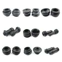 Pack of 2pcs Brake Upper and Lower Pump Caliper Shock Absorber Sleeve Dust Cover Rubber Disc Brake Pump Waterproof Caps