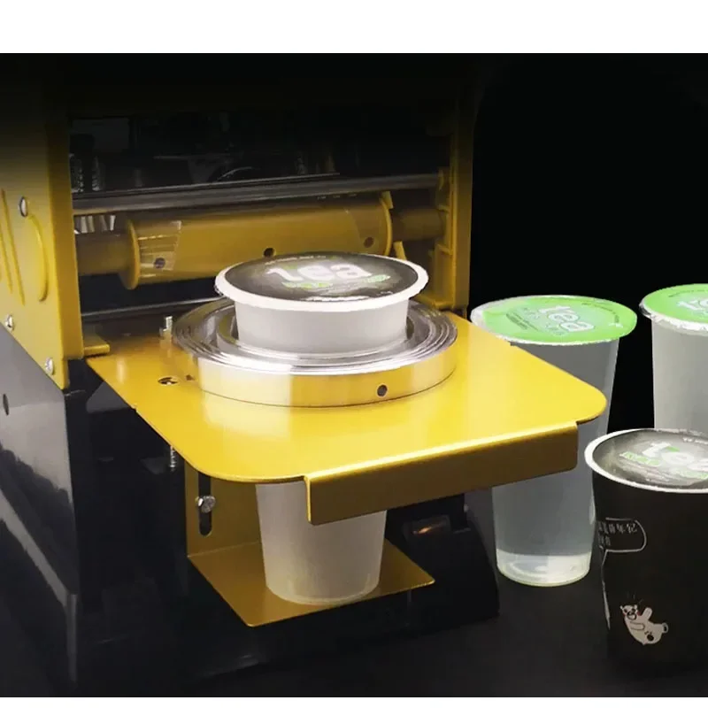 

Commercial Semi Automatic Cup Sealer Manual Type Sealing Machine for Milk Tea Soybean Milk Store Use