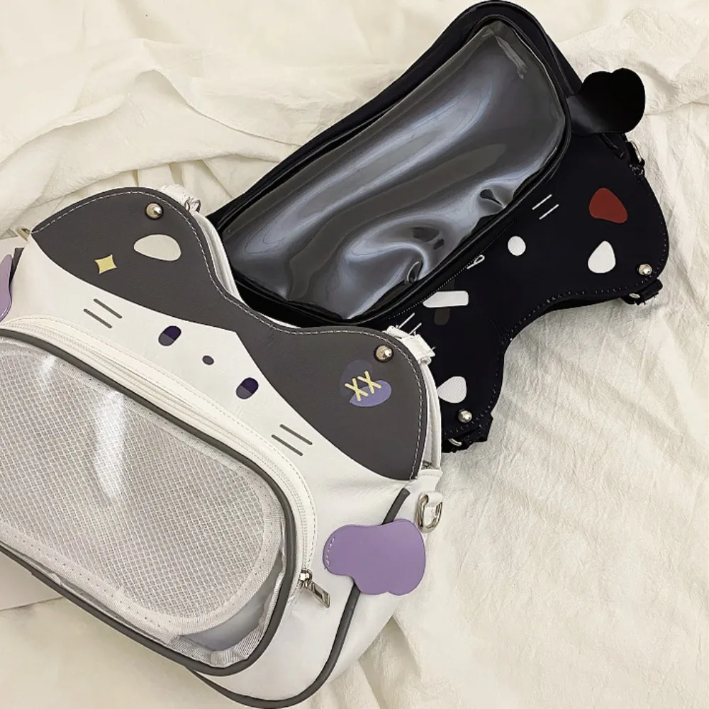 حقيبة كتف صغيرة لآلام الطعام من Cat Y2K، حقيبة كتف يومية بسيطة ومتعددة الاستخدامات، حقيبة ألم طعام صغيرة ثنائية الأبعاد #4