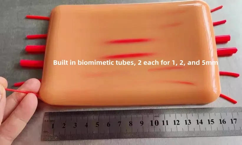 Training model for simulating skin vascular separation, ligation, and intravenous injection