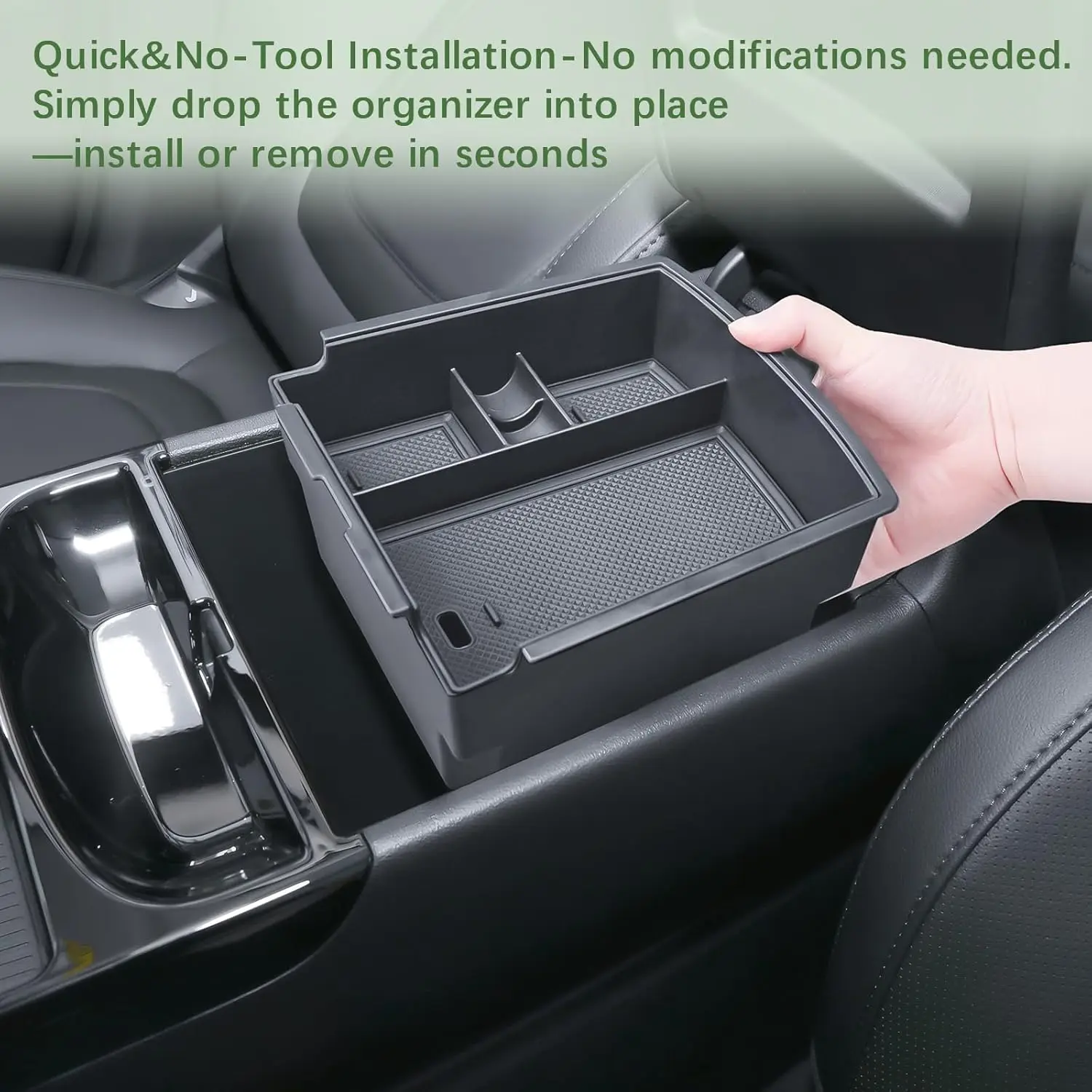 

Kptidy Double-Layer Center Console Organizer For 2025 Hyundai Tucson(Limited)/2025 Tucson Accessories Storage Compartment Tray