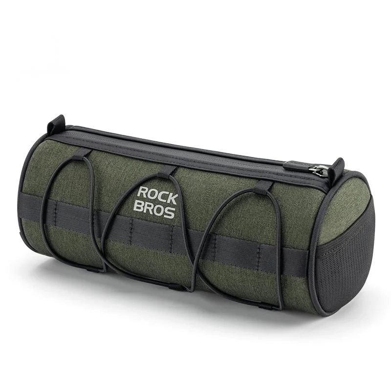 Bicycle cylindrical charter, bag, mountain road travel, front crossbeam, hanging handle, storage_voghion.com