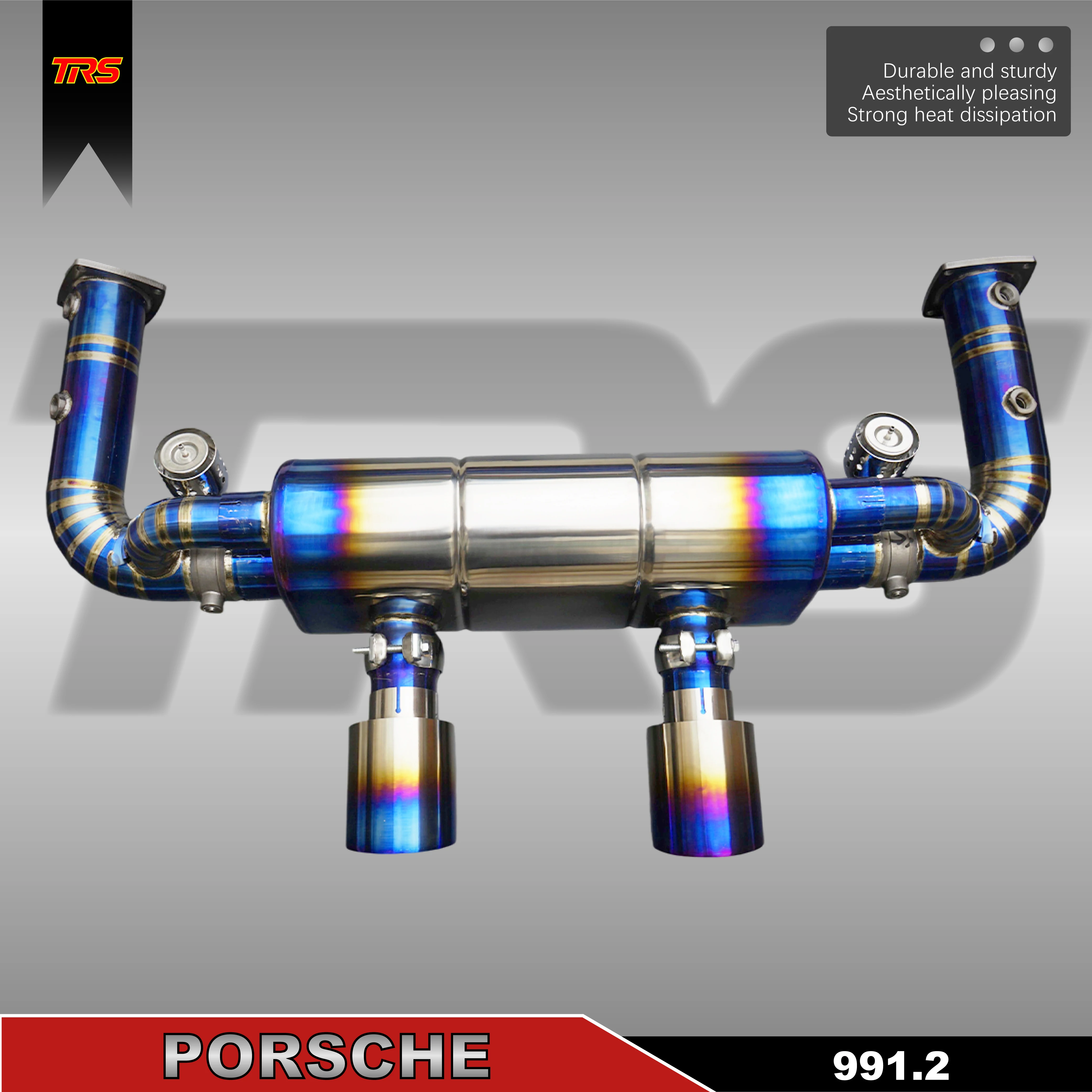 

GT-Sport Valvetronic Exhaust for 991.2 Chassis 3.0T H6 - Titanium, Quad Tips, APP Control, Direct Fit