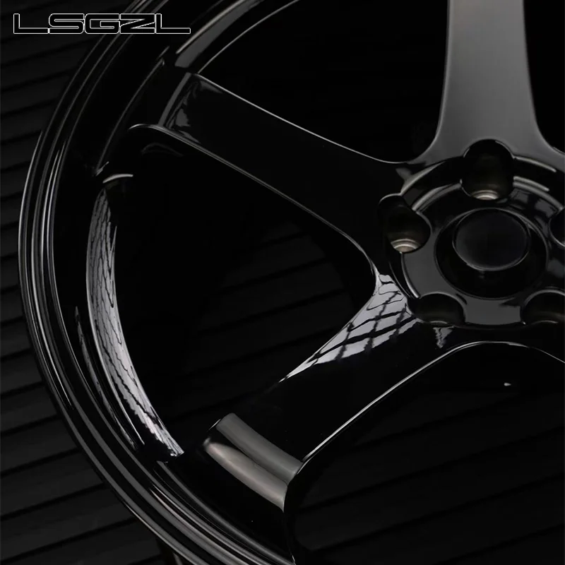 Hot Sale  Custom Forged 17 18 19 20 22 Inch Alloy Black Wheel Rim Deep Dish 5x114.3 5x120 5x112 for BMW audi Nissan GTR