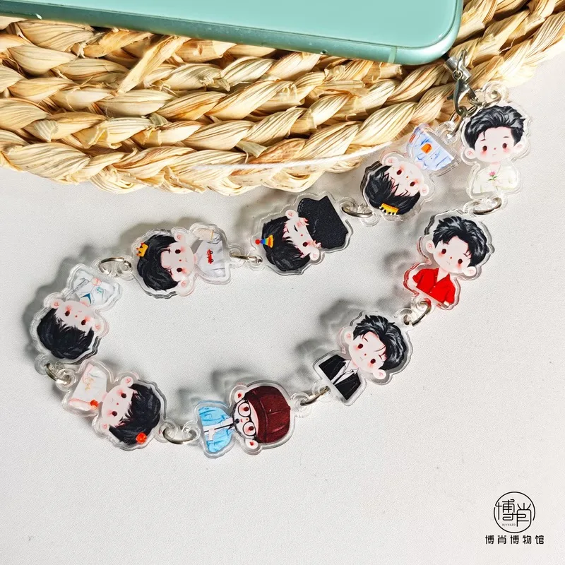 Xiao Zhan - Cadena de Acrílico Personalizada para Teléfono, Llavero, Colgante para Bolso, Diseño Original de Dibujos Animados, Moda para Festivales de Cine
