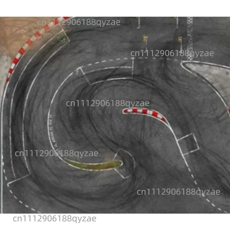 1/28 Scale RC Drift Racing Track - High Grip Simulation Carpet for Mosquito, GLD, DRZ Models & Hobbyists