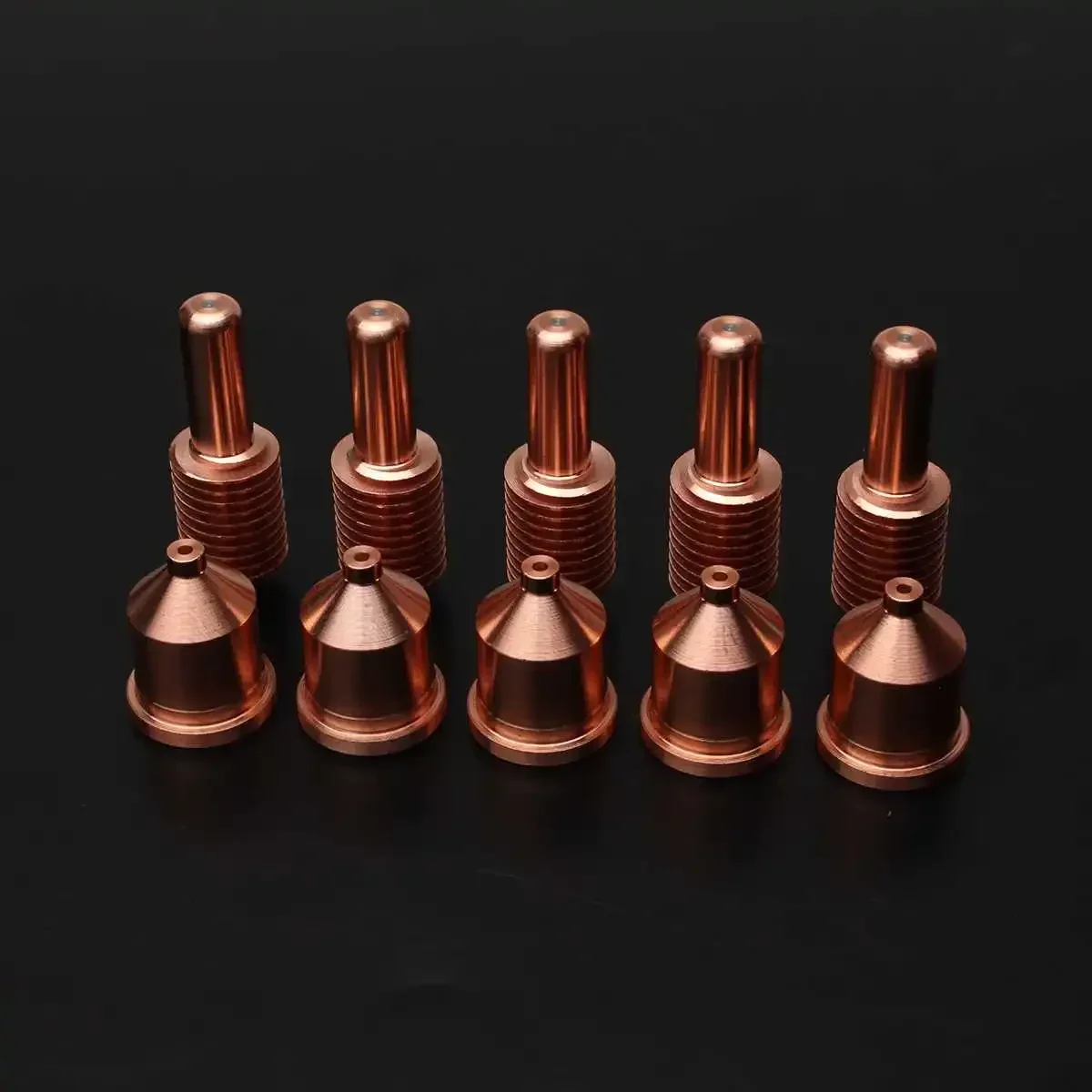 10 pcs 60A Consumables (Nozzle 120926+ Electrode 120931) - 1650 Plasma Cutting Machine [PMX1650 for T100/T100M/T100M-2 torch]