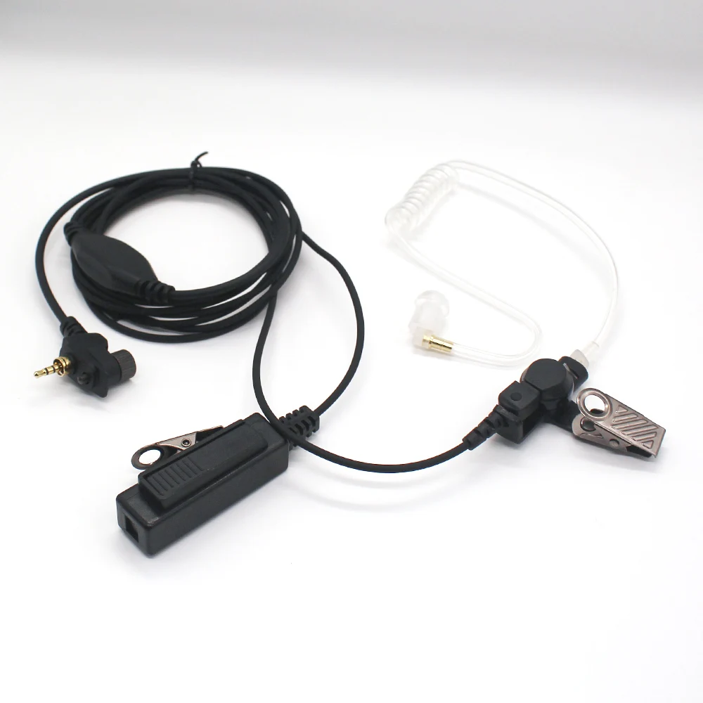 Auricular de tubo de aire PTT para Motorola, Radio bidireccional, MTH850, MTP850, MTH600, MTH650, MTH800, walkie-talkie