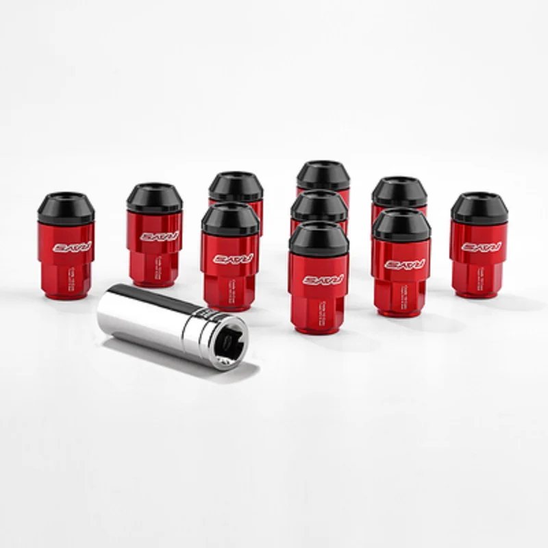 Exterior Parts Jdm Accessories Rays Car Wheel Racing Lug Nuts Hub Screw M12*1.5/1.25 M14*1.5 20Pcs Wheel caps