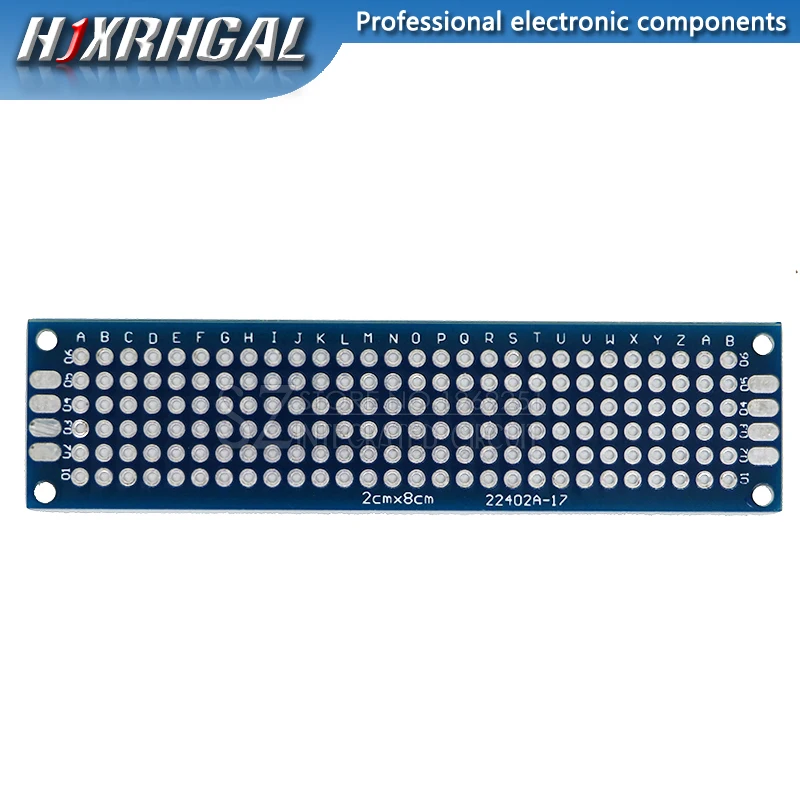 1pcs/lot PCB Double-Sided Protoboard Breadboard Universal Board 2*8cm 3*7cm 4*6cm 5*7cm 7*9cm Pitch 2.54mm Grenn Blue PCB Board