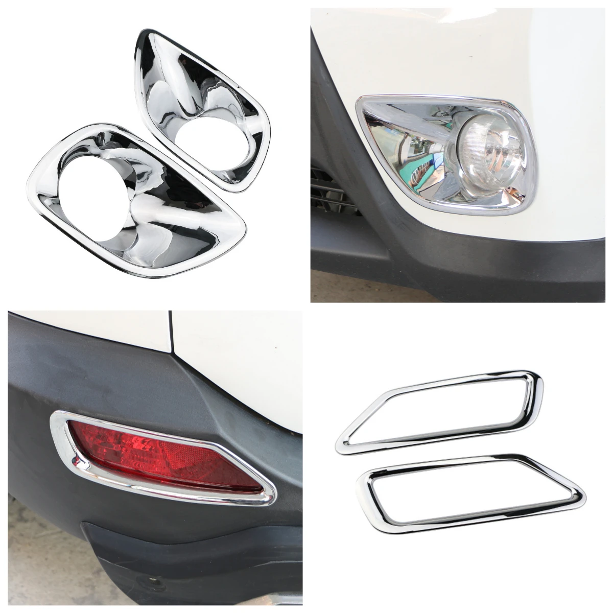 

Для Toyota RAV4 RAV 4 2013 2014 2015, хромированная передняя и задняя противотуманная фара, крышка противотуманной фары, накладка на рамку, наклейка, внешние аксессуары