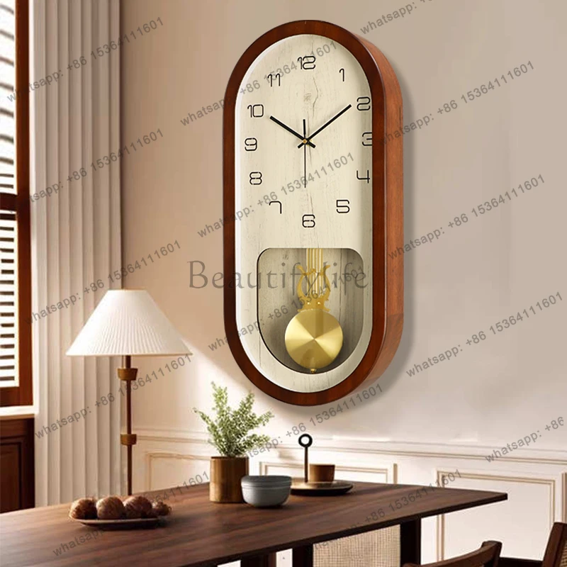 Alarm Digital Wall Clocks Living Room Interior Minimalist Wooden Wall Clocks Modern Restaurant Horloge