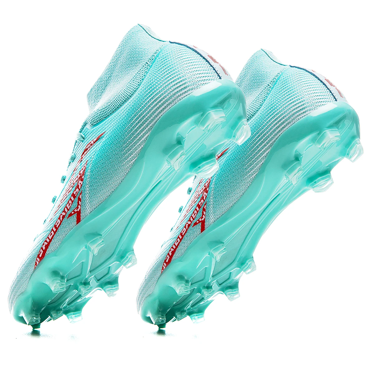 

Breathable soccer shoes with FG/AG spikes effectively protect the ankle (multiple colors available)