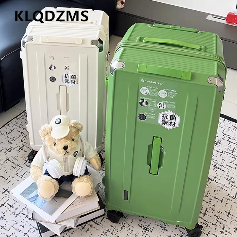 

KLQDZMS Travel Luggage Oversized Capacity Cart Case Cart Type Travel Bag Women's Password Box Universal Wheel Rolling Suitcase
