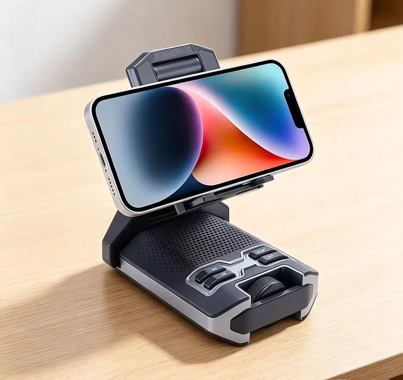 

Wireless Bluetooth Speaker Phone Holder with Stand, HD Sound, Anti-Slip Base, for Home Office & Travel