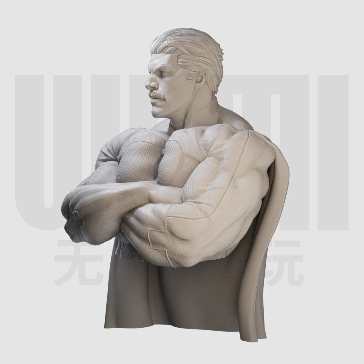 1/10 Almighty Hero Invincible Young Hero Half body Bust GK Resin White Mold Handmade Model