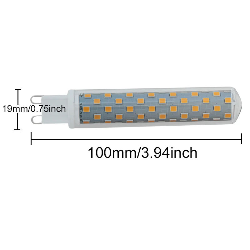 6PCS G9 LED Corn Light 89 SMD2835 Beads Ceramic Base PC Cover 360° No Flicker Eye Protect Lamp AC220V 240V Home Decor Lighting