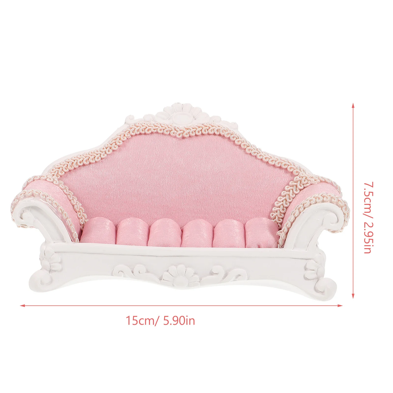 Jewelry Display Stand Sofa Shape Ring Holder For Earrings Rings Organizer Decorative Countertop Adornment Lightweight Storage