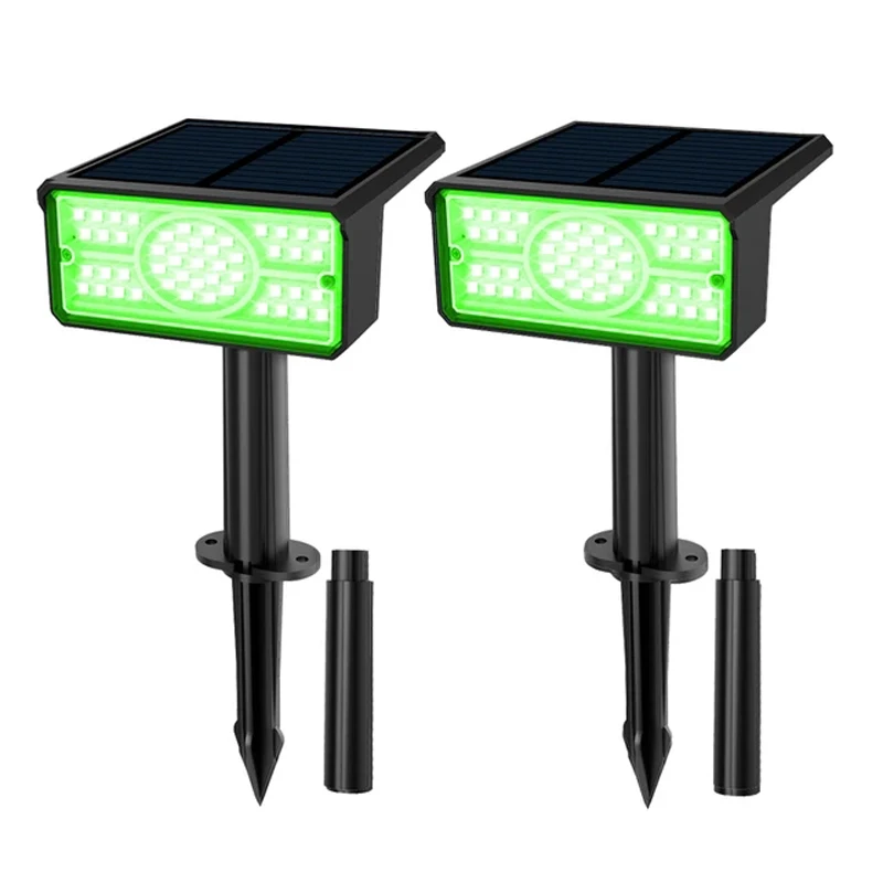 2PCS Solar Light Garden Outdoor IP65 Waterproof 49 Leds Solar Spotlight Landscape Yard Pathway Green Wall Lamp for Tree Walkway