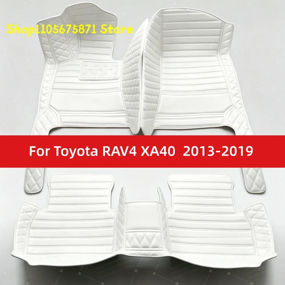 Custom Car Floor Mats Fit For Toyota RAV4 XA40 2019 2018 2017 2016 2015 2014 2013 Car Mat Accessories Mats Carpets