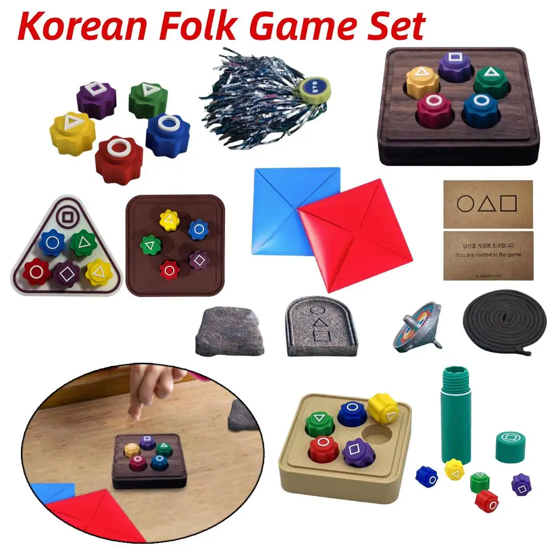 Korea Traditional Play Game Gonggi Jack Stone Pebbles Set Exercise Colorful Fun Stress Relief Toy Korean Traditional Family Game