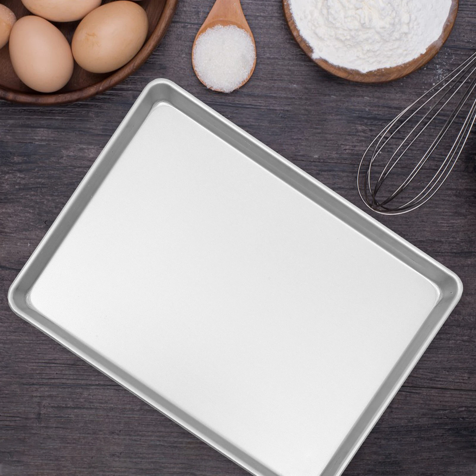 

Aluminum Alloy 450x330x25mm Baking Tray Rectangle Sheet Pan for Cake Sheet Pans For Baking Bread Cookies Oven Bakeware