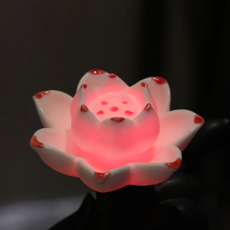 High-end Ceramic Backflow Incense Burner Sticky Flower Smile Creative Indoor Home Office Decoration