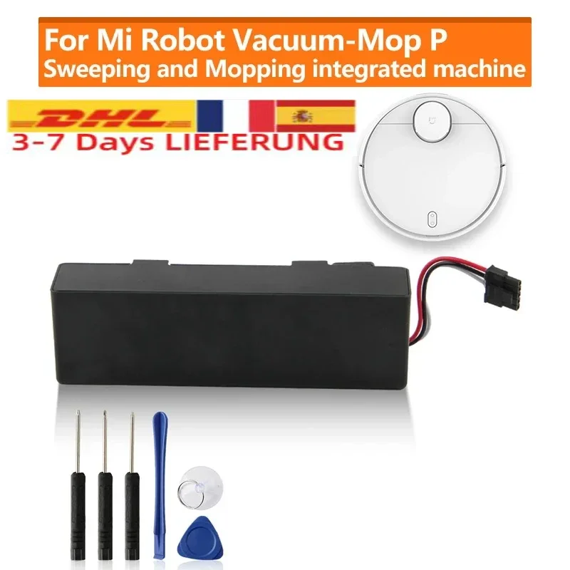 Original Replacement Battery For Xiaomi Mijia Mi Robot Vacuum-Mop P INR18650 MH1-4S1P-SC Sweeping Mopping Robot Vacuum Cleaner