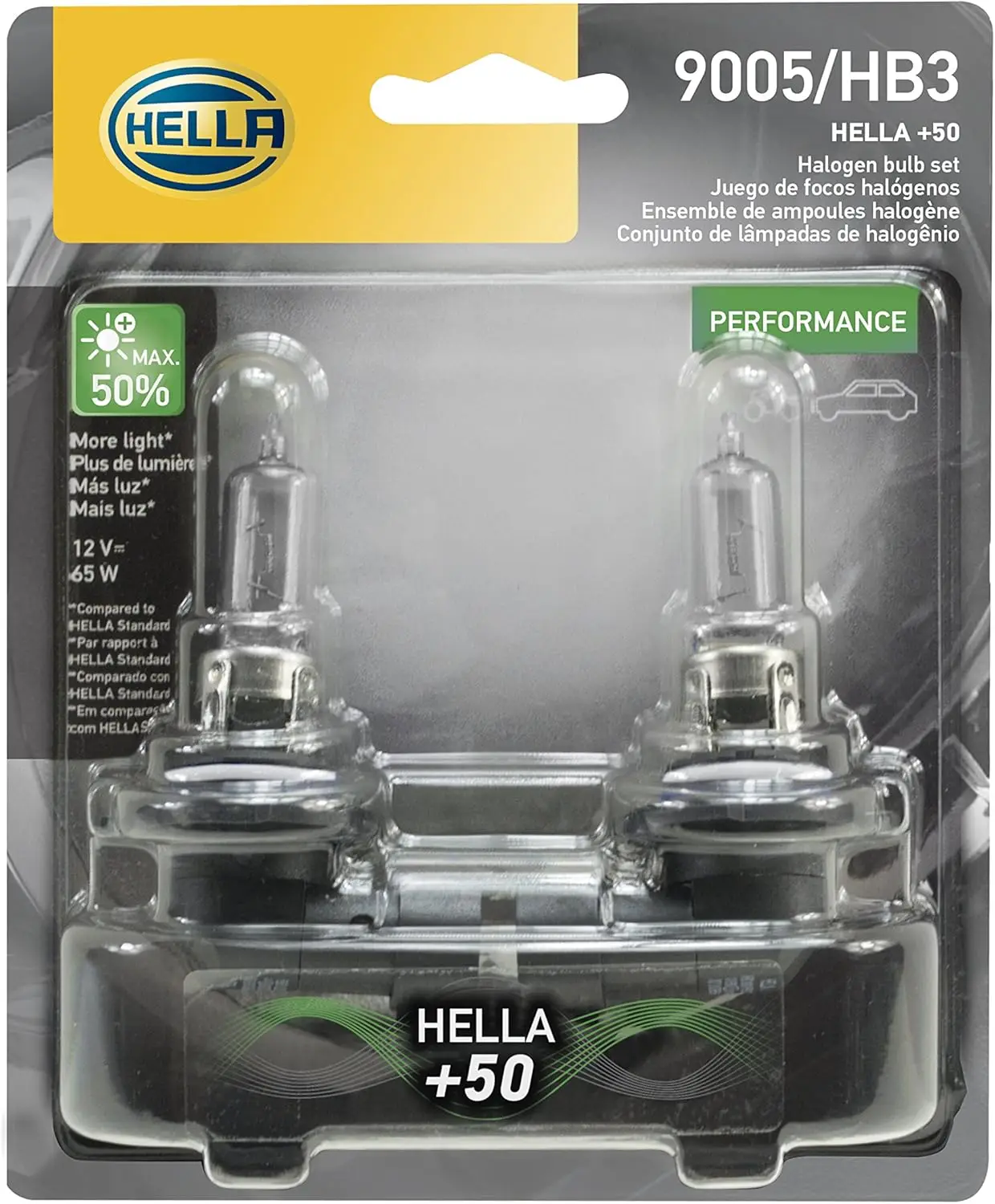 

9005P50TB Twin Blister +50 Performance Bulb, 12V, 65W, 2 Pack