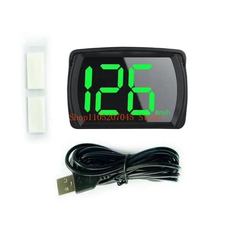 37cd LED Display Speedometer Universal Digital Speed Meter Gauges USB Connection