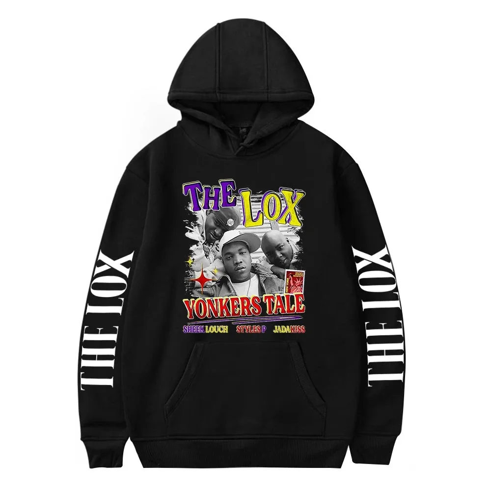 The lox hoodie hoodie hoodie male hip hop age school y2k style hoodies autumn oversized female harajuku pullovers casual sweater