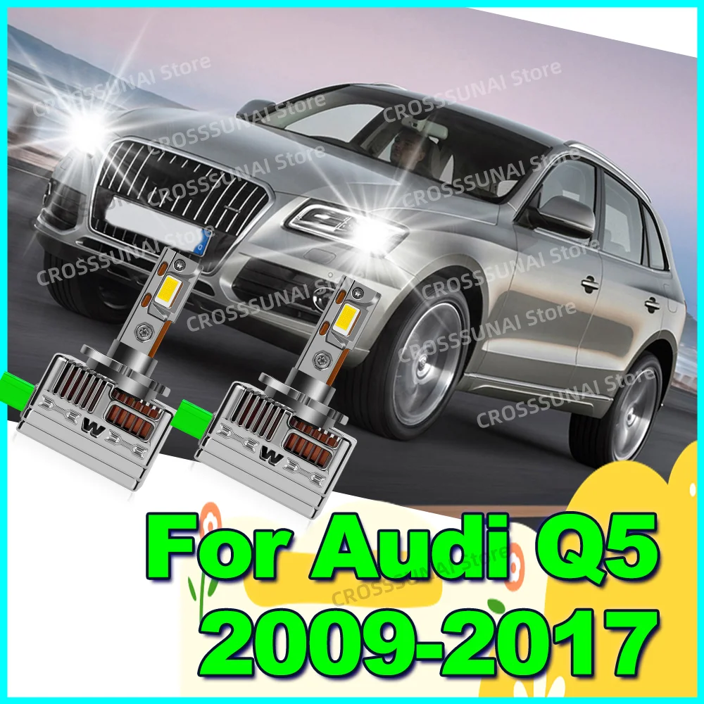 

LED Headlight Bulb Canbus Wireless Car Lights HID Xenon 1:1 Turbo For Audi Q5 2009 2010 2011 2012 2013 2014 2015 2016 2017