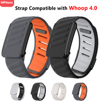 Wrist Band Soft-Touch Silicone Waterproof and Sweatproof Adjustable Strap Compatible for WHOOP 4.0 Heart Rate Monitor