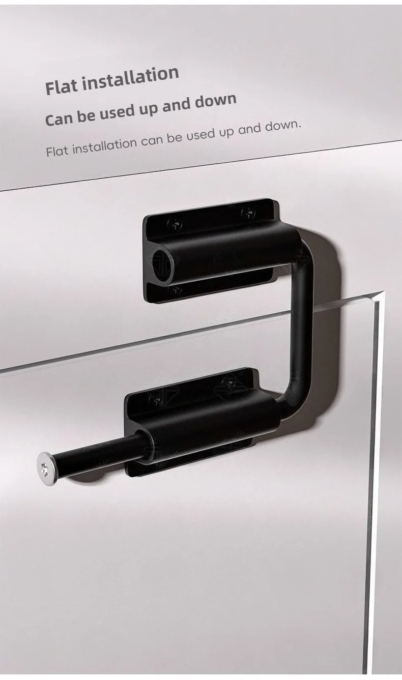 1 Stück Langlebiger Türriegel aus Aluminiumlegierung, 90/180 Grad, Sicherheits-Diebstahlschutz, Türschloss, Türriegel, Türbeschlag – Detail 6