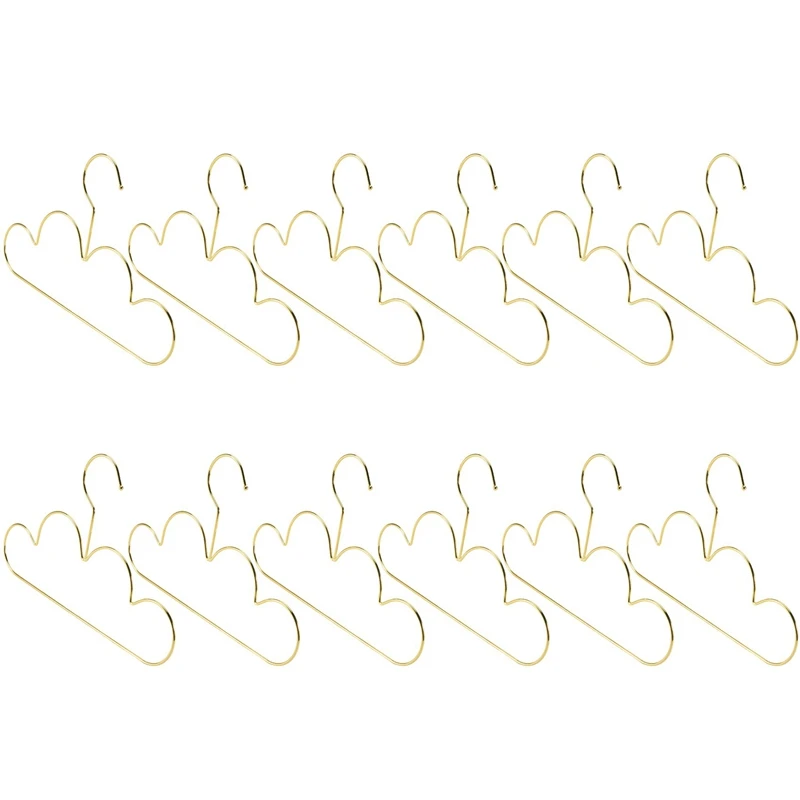 10Pcs Hangers Non Slip Metal Toddlers Clothes Hanger Golden Kids Cloud Shape Coat Hanger Clothing Storage Organizer Rack