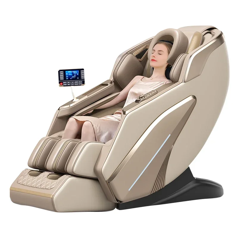 C101 Latest High Quality Massage Chair Zero Gravity Touch Screen Leather Office Full Body Massage Airbags Wrap