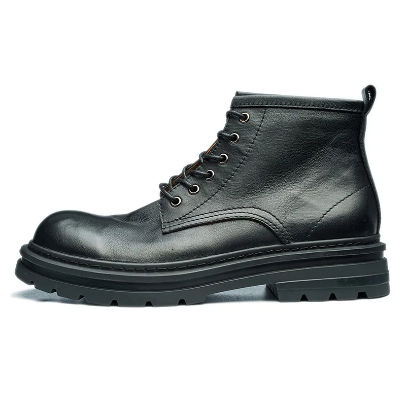 O.Z.TESHI-Botas de senderismo para hombre, zapatos de cuero de vaca para deportes al aire libre, nieve, escalada, montaña, caza, caminar, zapatillas