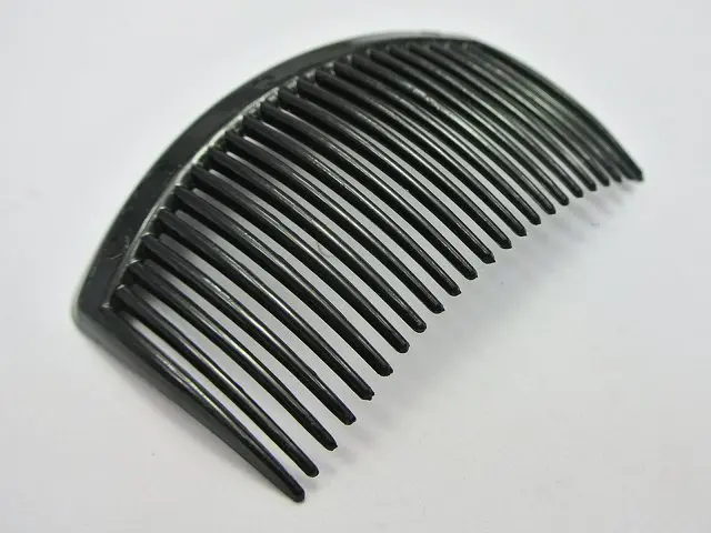 10 Black Plastic Hair Clips Side Combs Pin Barrettes 82X50mm for Ladies