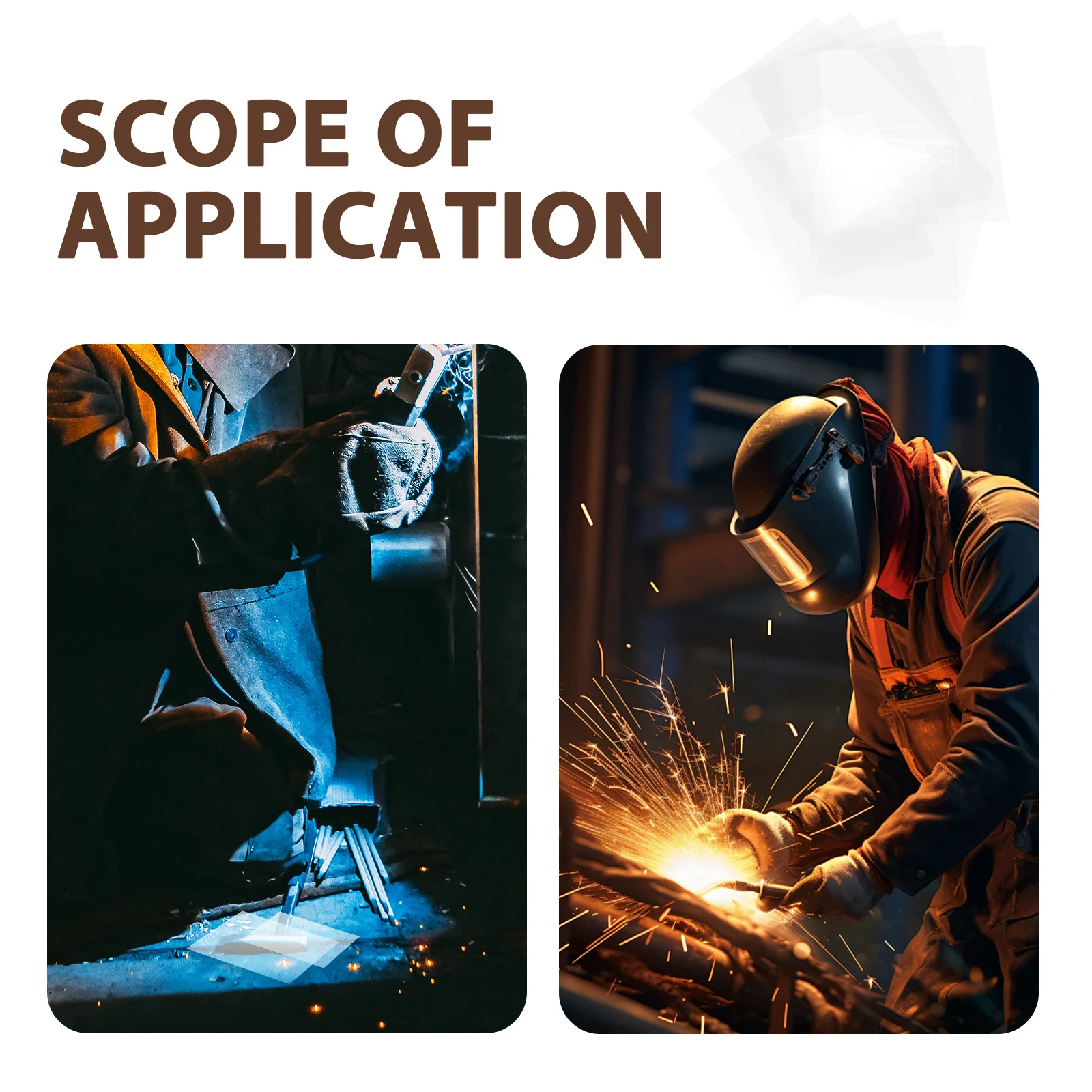 10 قطعة أجزاء عدسة لحام شفافة درع مقاوم للاهتراء لمناظير اللحام المختلفة مع وضوح ومتانة ممتازة